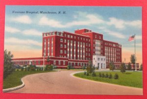 Veterans Hospital, Manchester, NH Postcard (#3688)