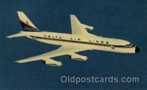 Delta Air Lines Convair 880 Jetliner Airplane, Airport Unused 