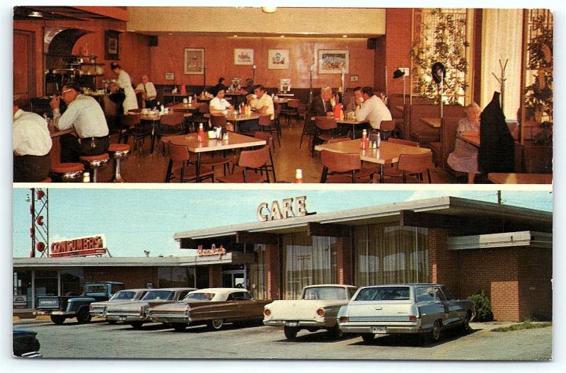 Postcard OK El Reno Hensley's Consumers Cafe & Oil Company Route 66 R40