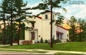 Alabama Fort McClellan Silver Chapel 1942 Curteich