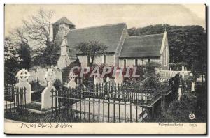 Postcard Old Preston Church Brighton