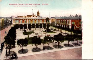 Postcard Governor's Palace and Arm's Square in Havana, Cuba