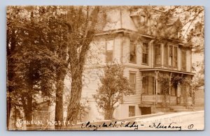 J87/ Flushing Ohio RPPC Postcard c1910 General Hospital Belmont 1345