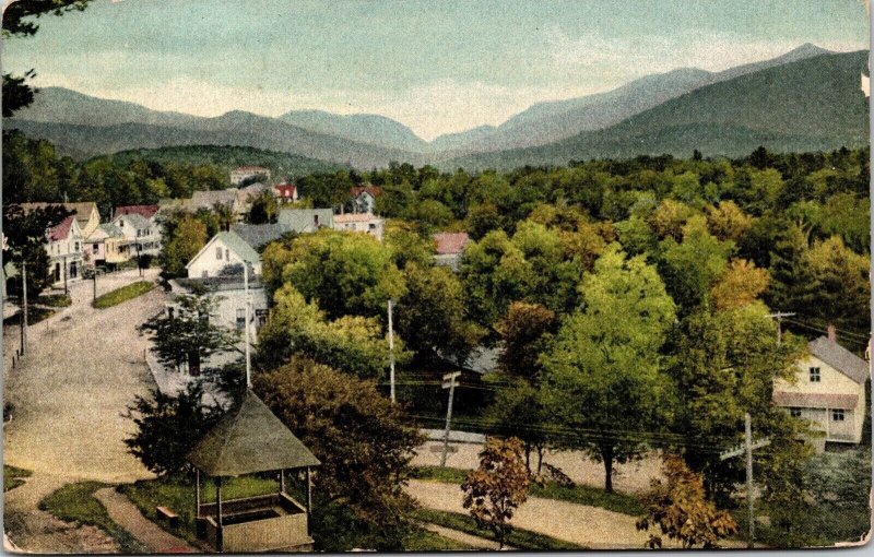 North Woodstock New Hampshire Scenic Mountains Landscape DB Cancel WOB Postcard 