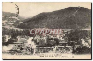 Old Postcard La Bourboule Overview and wood Charlanne