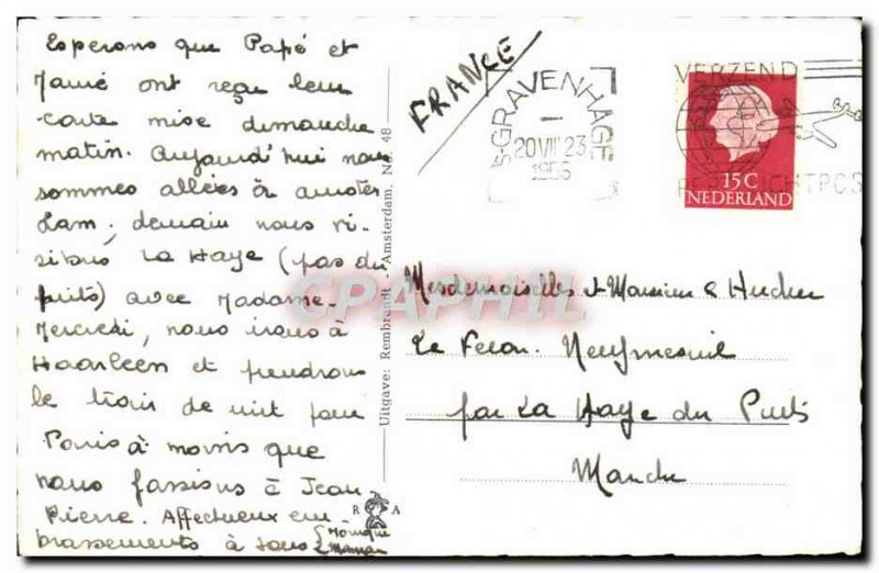 Modern Postcard Den Haag Buitenhof