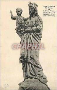 Old Postcard Le Puy Statue of Our Lady of France