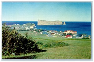 c1950's View from Hillside at S.W. At Picturesque Perce Quebec Canada Postcard