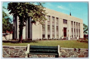 1957 Halifax Memorial Library Grafton Park Nova Scotia Posted Vintage Postcard