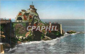 Modern Postcard Biarritz the rock of the Virgin