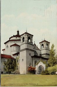 Pennsylvania Institute For Blind Philadelphia PA Fannie Harres 1913 Postcard F11