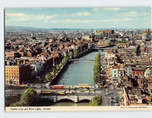 Postcard Dublin City and River Liffey, Dublin, Ireland