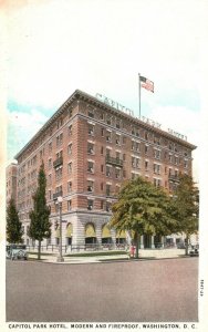 Vintage Postcard Capitol Park Hotel Modern Fireproof Landmark Washington D.C.