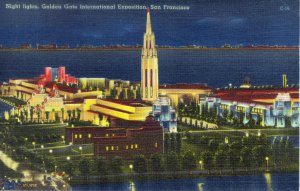 [H.S. Crocker] US California San Francisco - Golden Gate Exposition Night Lights