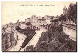 Old Postcard Angouleme View from Rembart Desaix