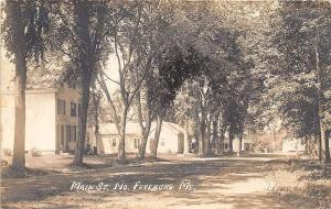 North Fryeburg ME Main Street #48 RPPC Postcard