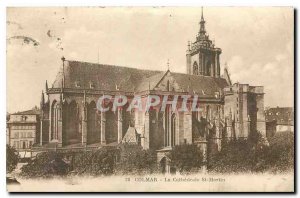 Old Postcard Colmar Cathedrale St Martin