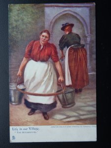 Life in Our Village THE HOUSEWIVES Gunning King c1905 Postcard by R. Tuck 1393