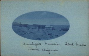 Toreva AZ Sunlight Mission 2nd Second Mesa Polacca AZ Cancel Cyanotype RPPC