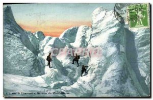 Old Postcard Mountaineering Seracs Chamonix Mont Blanc