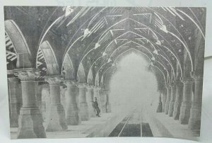 Rookwood Cemetery Railway Station Interior Sydney NSW 1871 Repro Postcard