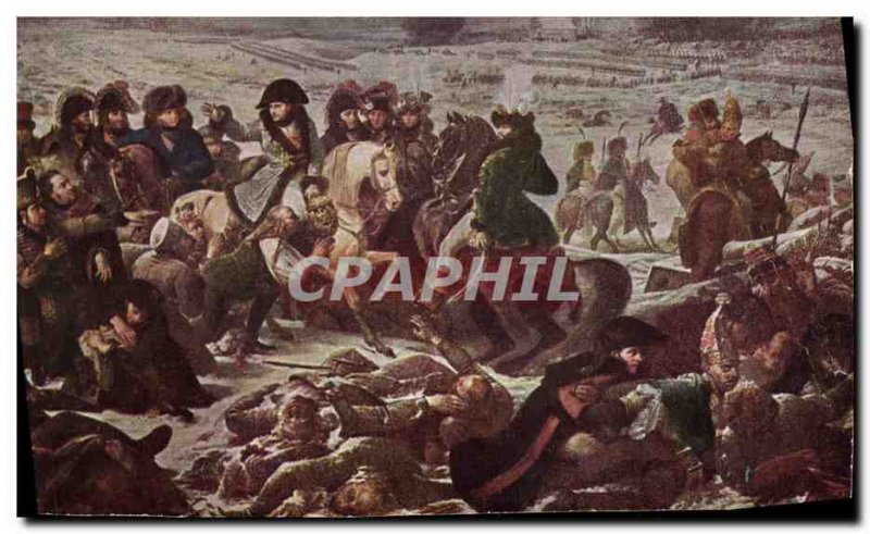 Old Postcard History Napoleon 1st was the battle & # 39Eylau Baron Gros