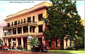 Live Oak, FL Florida  HOTEL SUWANNEE & COFFEE SHOP  Vintage Advertising Postcard