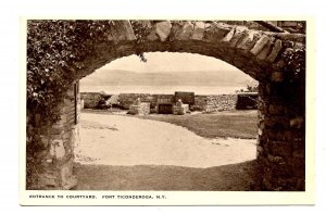 NY -  Ft Ticonderoga. Entrance to Courtyard