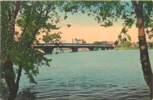 c1910 Springfield Massachusetts Old Foll Bridge Metropolitan Postcard 26-654