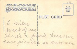 Bathing Beach, Pier, Roadride Park Huron, Ohio OH