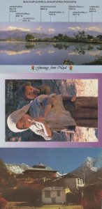 Namaste From Nepal Children 3x Asia Postcard s