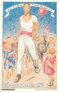 Swiss Federal Gymnastics Festival Event St. Gallen 1922 artist A. Schenker