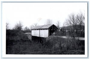 Kentucky Covered Bridge Fleming County 4 Flemingburg KY RPPC Photo Postcard