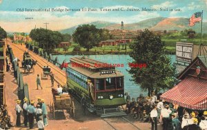 Mexico, Juarez, Texas, El Paso, International Bridge Trolley Street Car