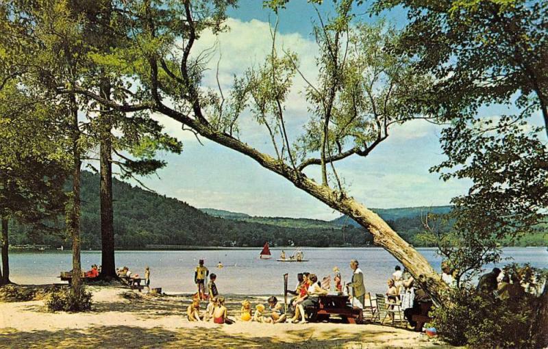 South Waterford Maine Keoka Beach Camping Area Antique Postcard K31075