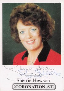 Sherrie Hewson RARE ALT Coronation Street Hand Signed Cast Card Photo