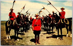 1953 Royal Canadian Mounted Police Musical Ride Ottawa Canada Posted Postcard