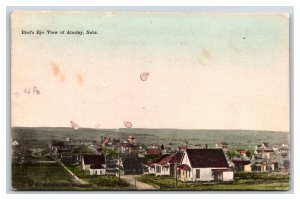 Birds Eye View Ainsley Nebraska NE 1910 DB Postcard V16