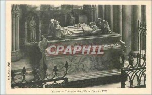 Postcard Old Tours Tomb of the Sons of Charles VIII