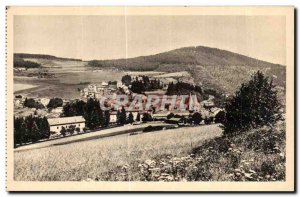 Old Postcard Louvesc Ardeche General view and Mount Calvary Chair