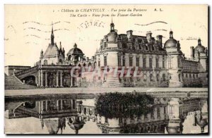 Old Postcard Chateau de Chantilly View parterre Jack