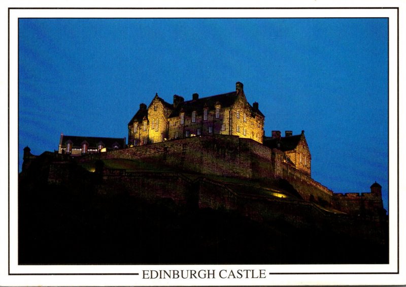 Scotland Edinburgh Castle At Night