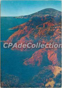 Modern Postcard The French Riviera and its red rocks of the Esterel