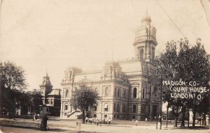 London Ohio Madison County Court House Real Photo Postcard AA54409