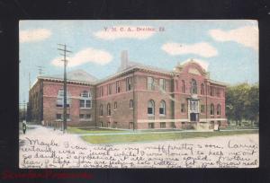 DECATUR ILLINOIS Y.M.C.A. BUILDING ANTIQUE VINTAGE POSTCARD PEORIA ILL.