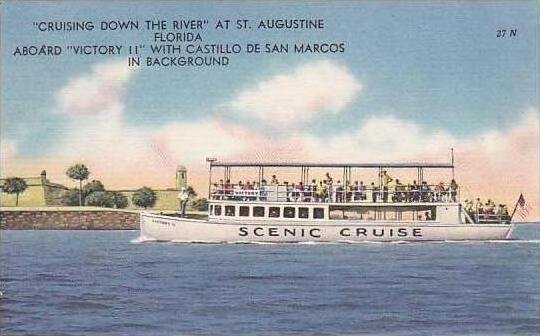 Florida St Augustine Crusing Down The River Aboard Victory II