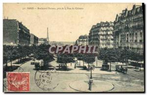 Old Postcard Paris Boulevard Pasteur took the Rue du Chateau Tour Eiffel