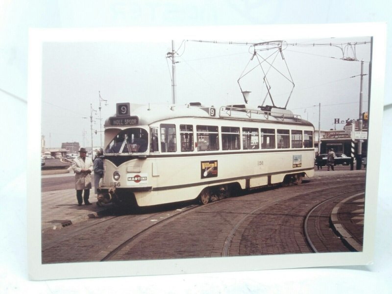 Original Vintage Tram Photo no1156 Rt 9 Holl Spoor Scheveningen Netherlands 1962