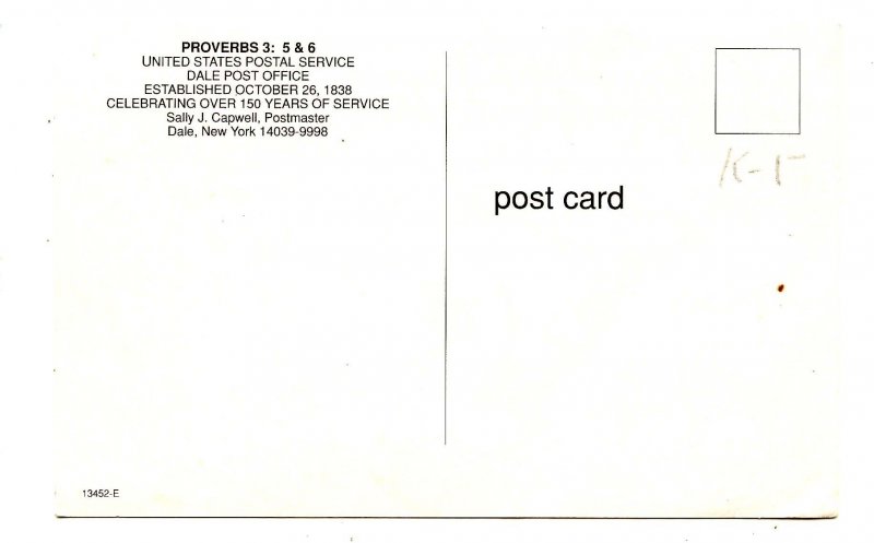 NY - Dale. US Post Office