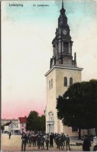 Sweden Linkoping St Lars Kyrka Linköping Vintage Postcard C098